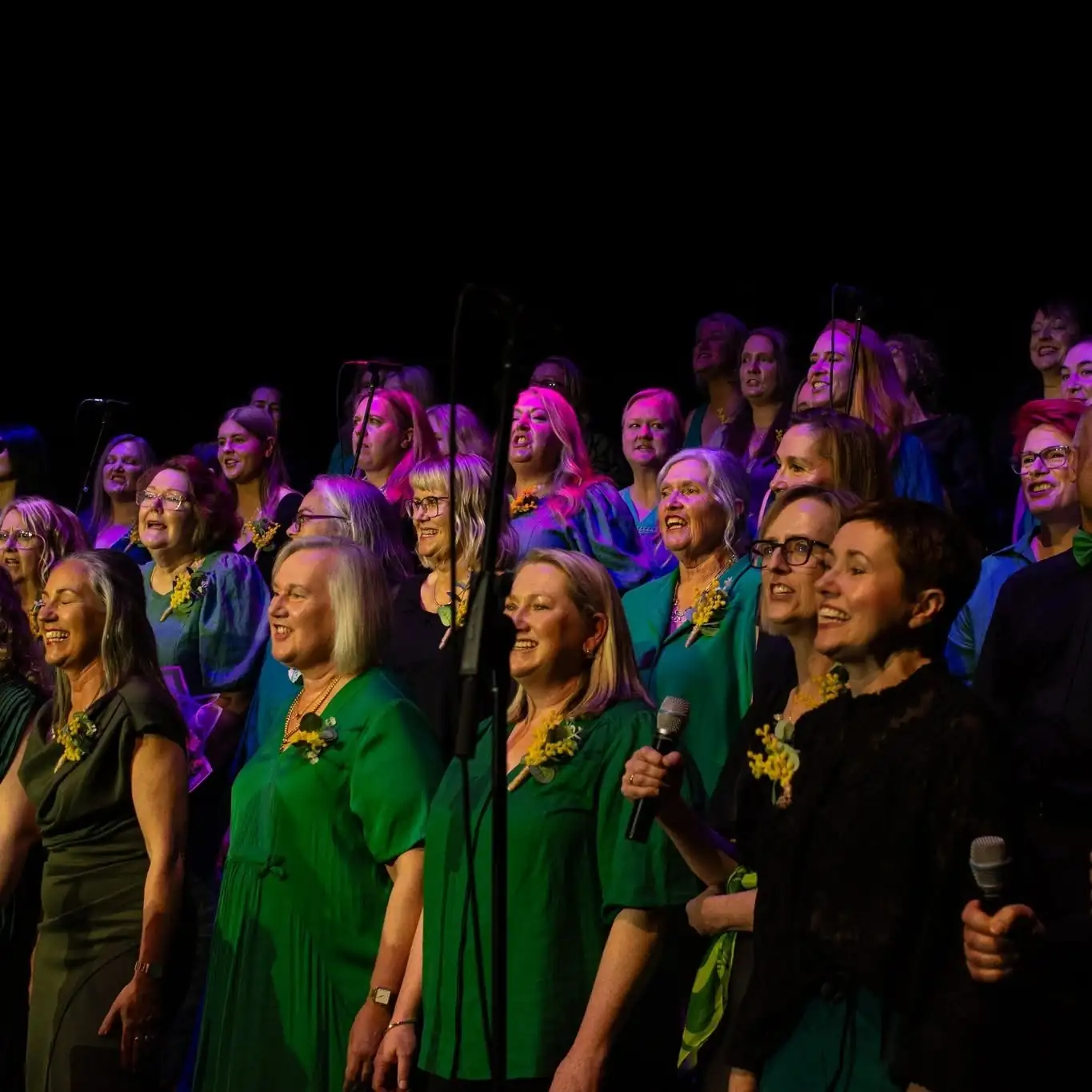 Sing!OZ choir on stage